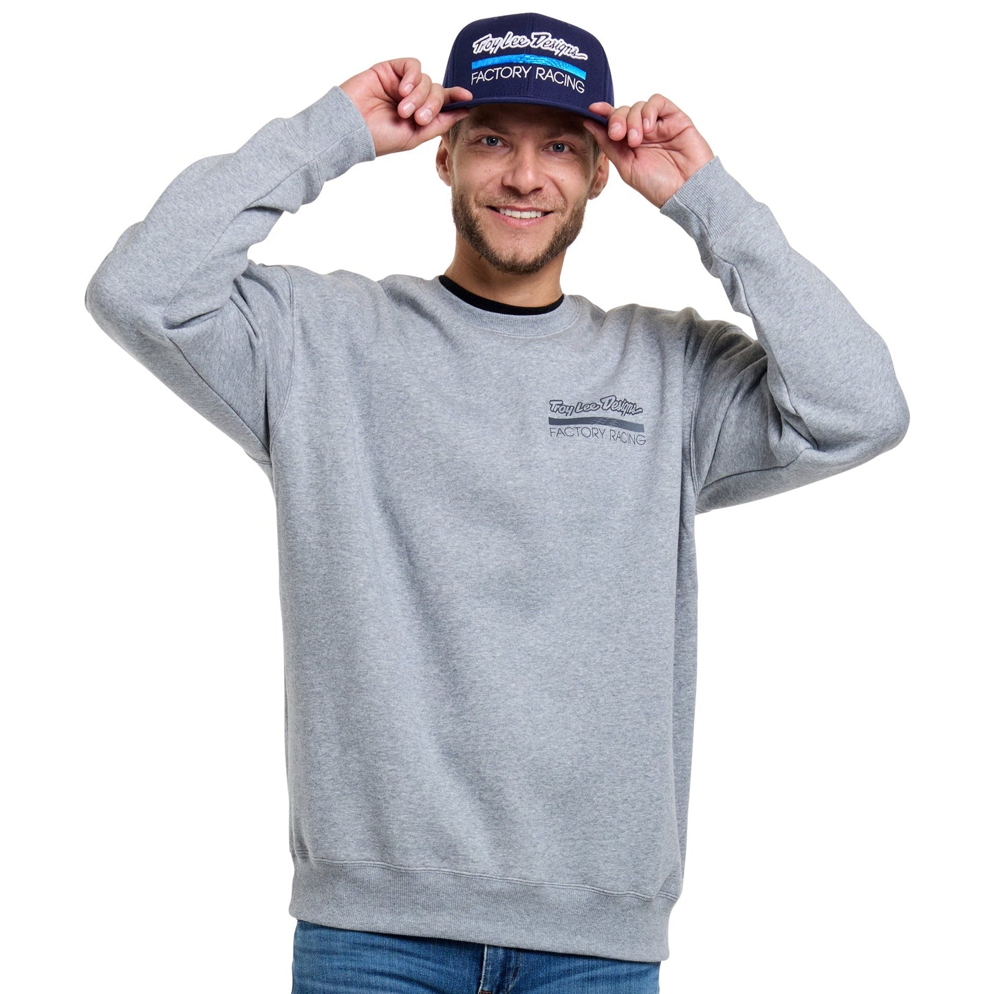 Flat Bill Snapback Troy Lee Designs Factory Racing Navy / Blue