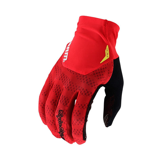 Troy Lee Ace Glove SRAM Shifted Fiery Red