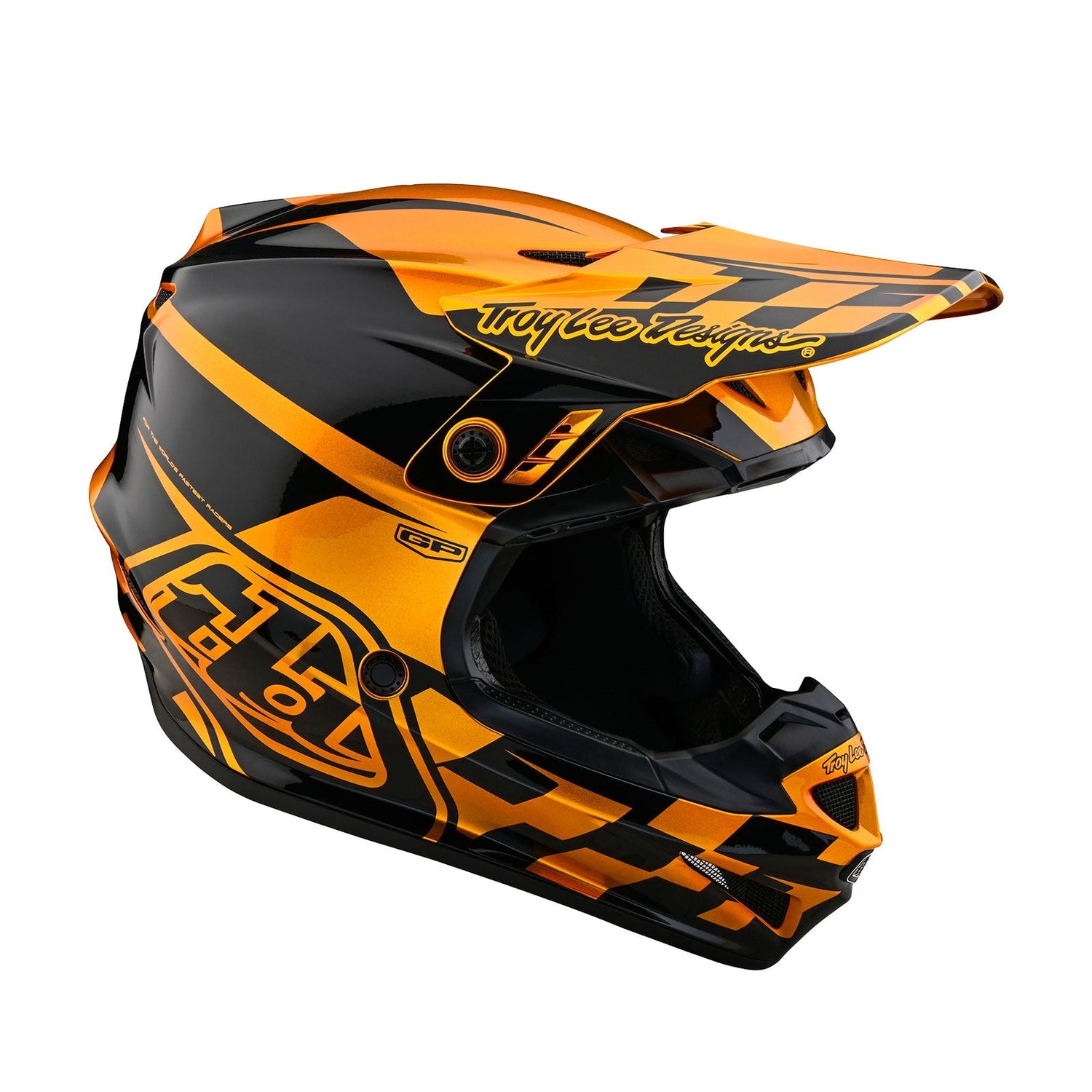 TLD GP Helmet No MIPS Check up Gold / Black