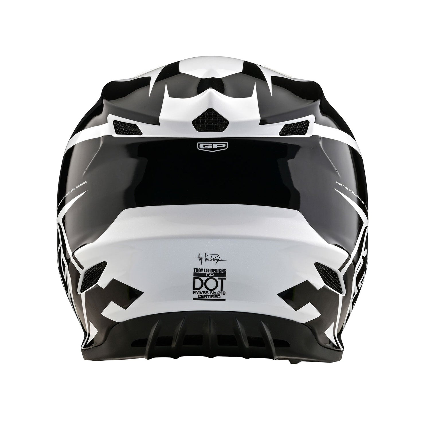 TLD GP Helmet No MIPS Check up White / Black