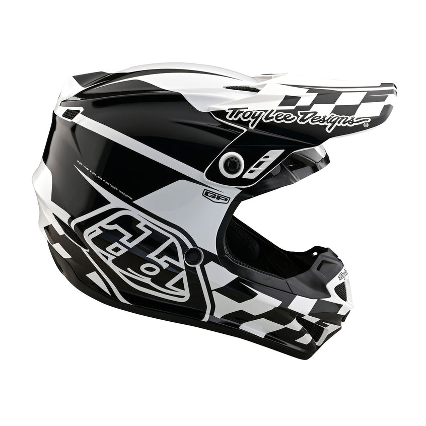 TLD GP Helmet No MIPS Check up White / Black