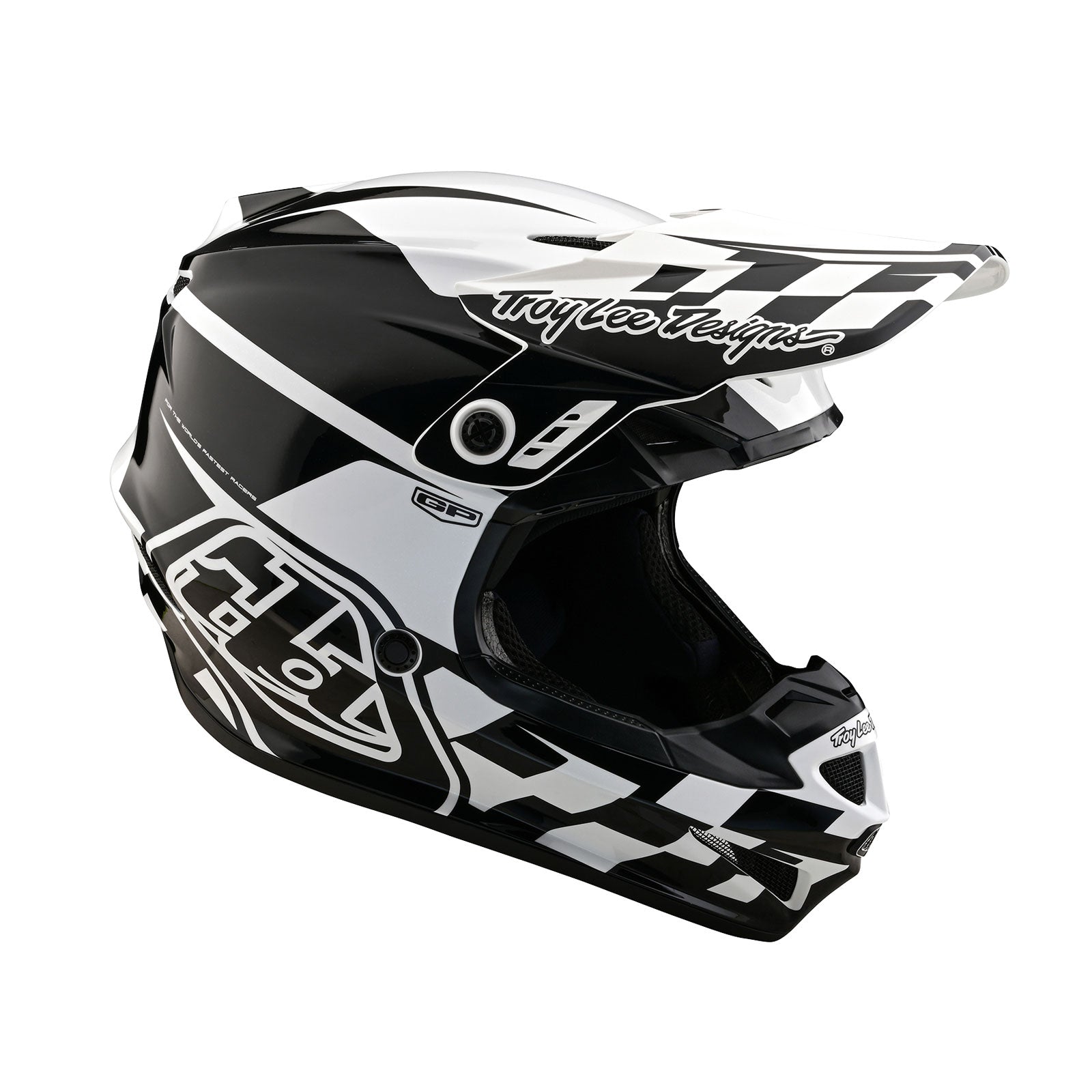 TLD GP Helmet No MIPS Check up White / Black