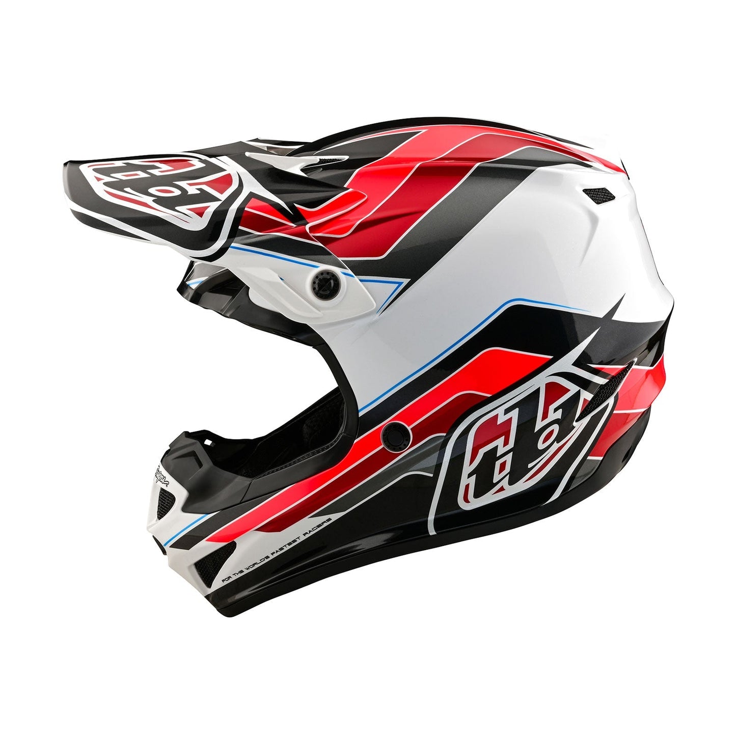 TLD SE4 Polyacrylite Helmet W/MIPS Block Charcoal / Red