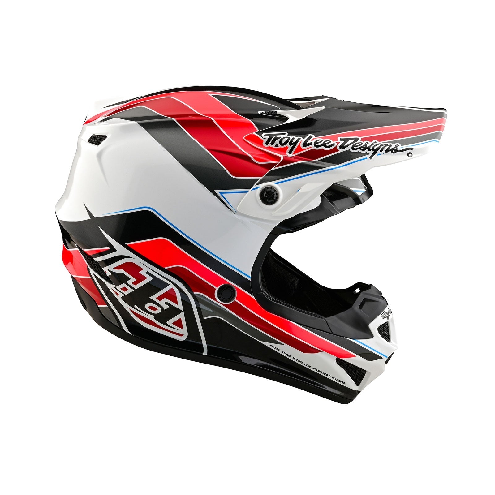 TLD SE4 Polyacrylite Helmet W/MIPS Block Charcoal / Red