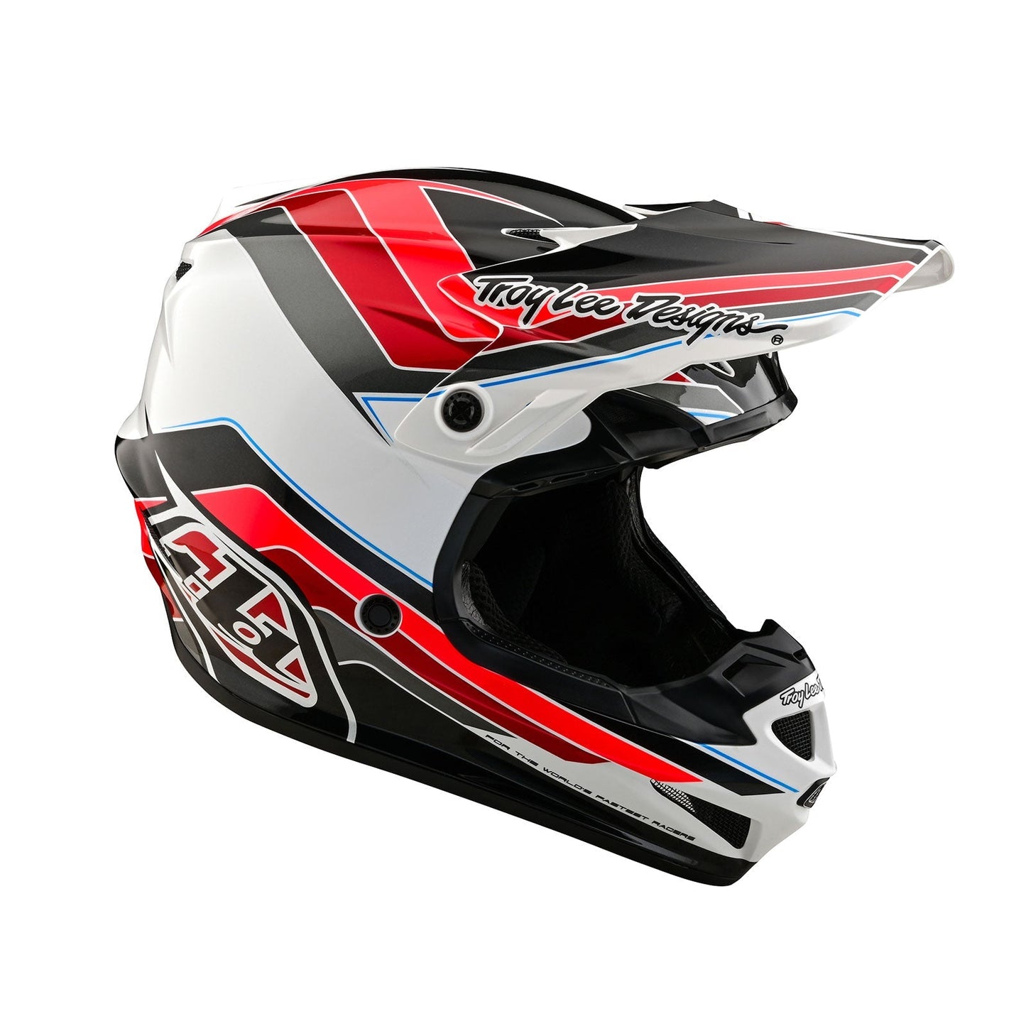 TLD SE4 Polyacrylite Helmet W/MIPS Block Charcoal / Red