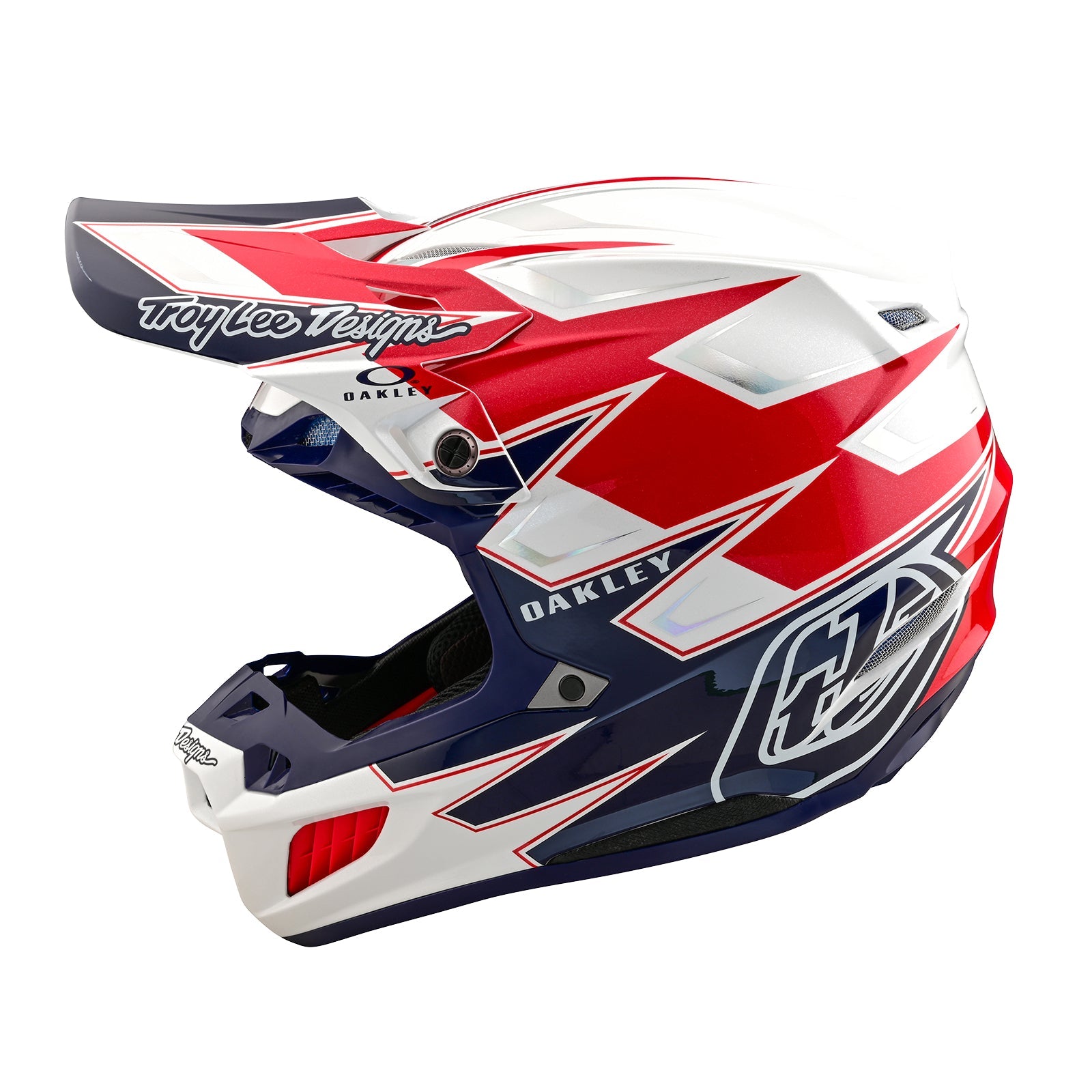 TLD SE5 Composite Helmet W/MIPS Troy Lee Designs X Oakley Vision White / Blue