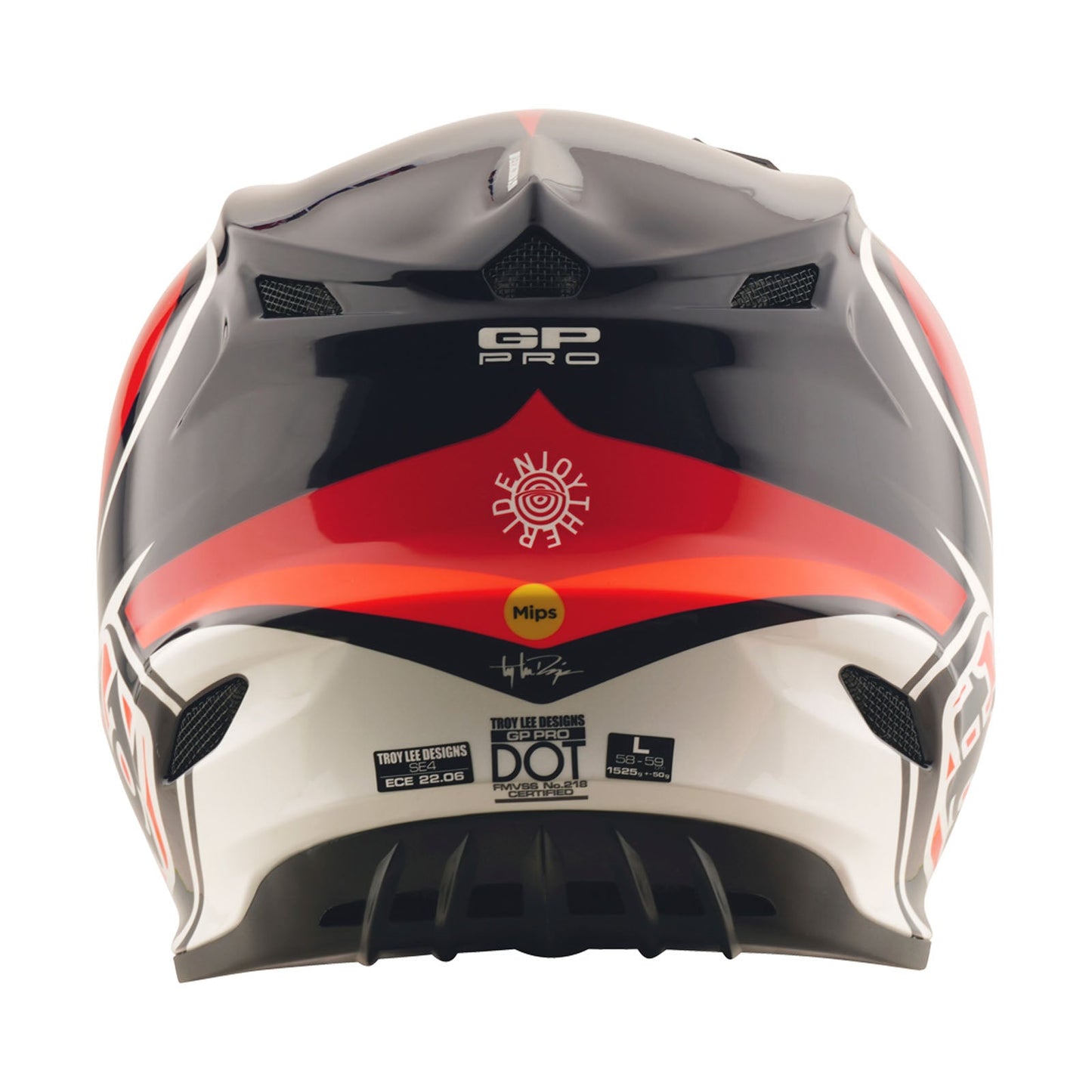 Casque GP Pro pour jeunes avec MIPS Crossover Noir/Rouge