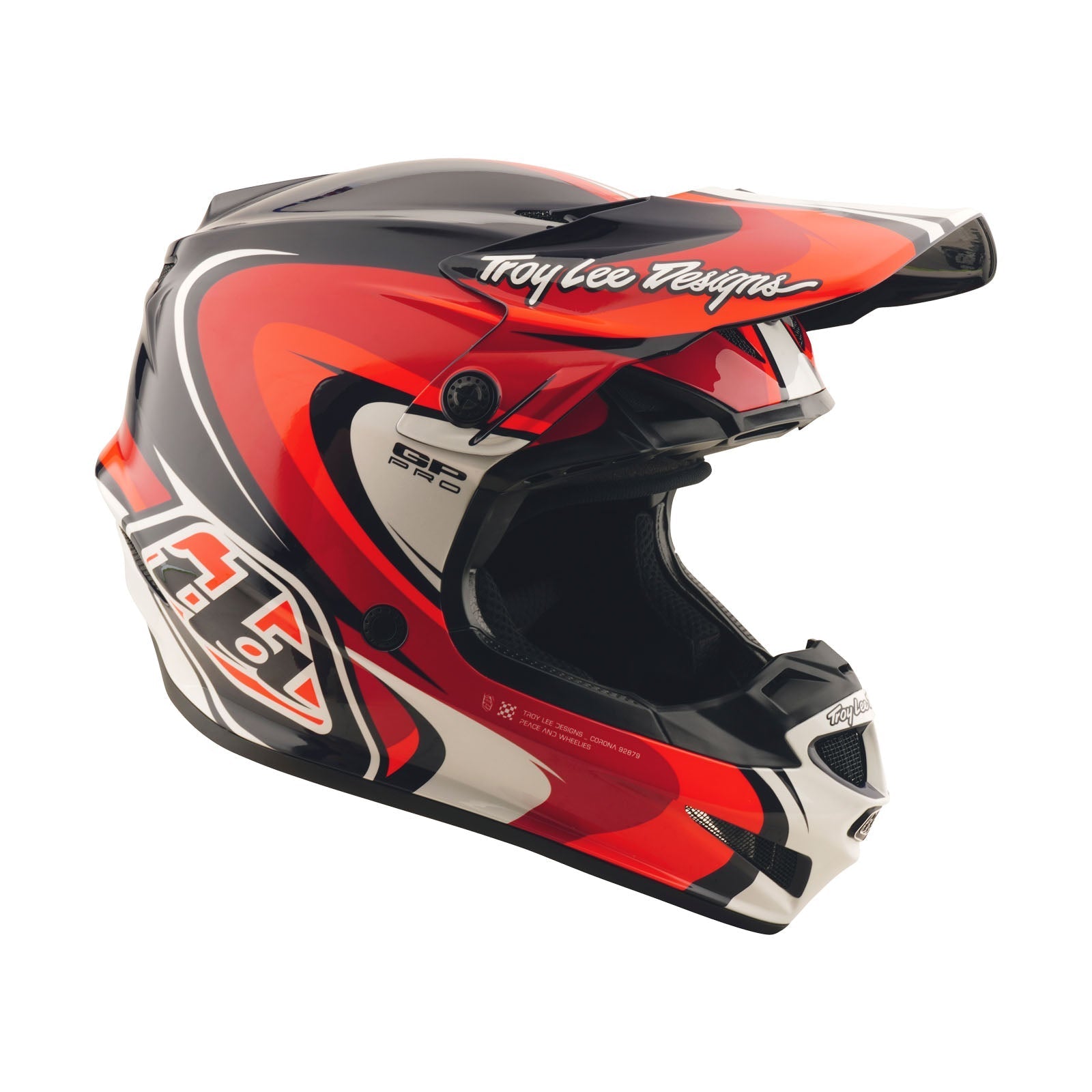 TLD GP Pro Helmet Crossover Navy / Red