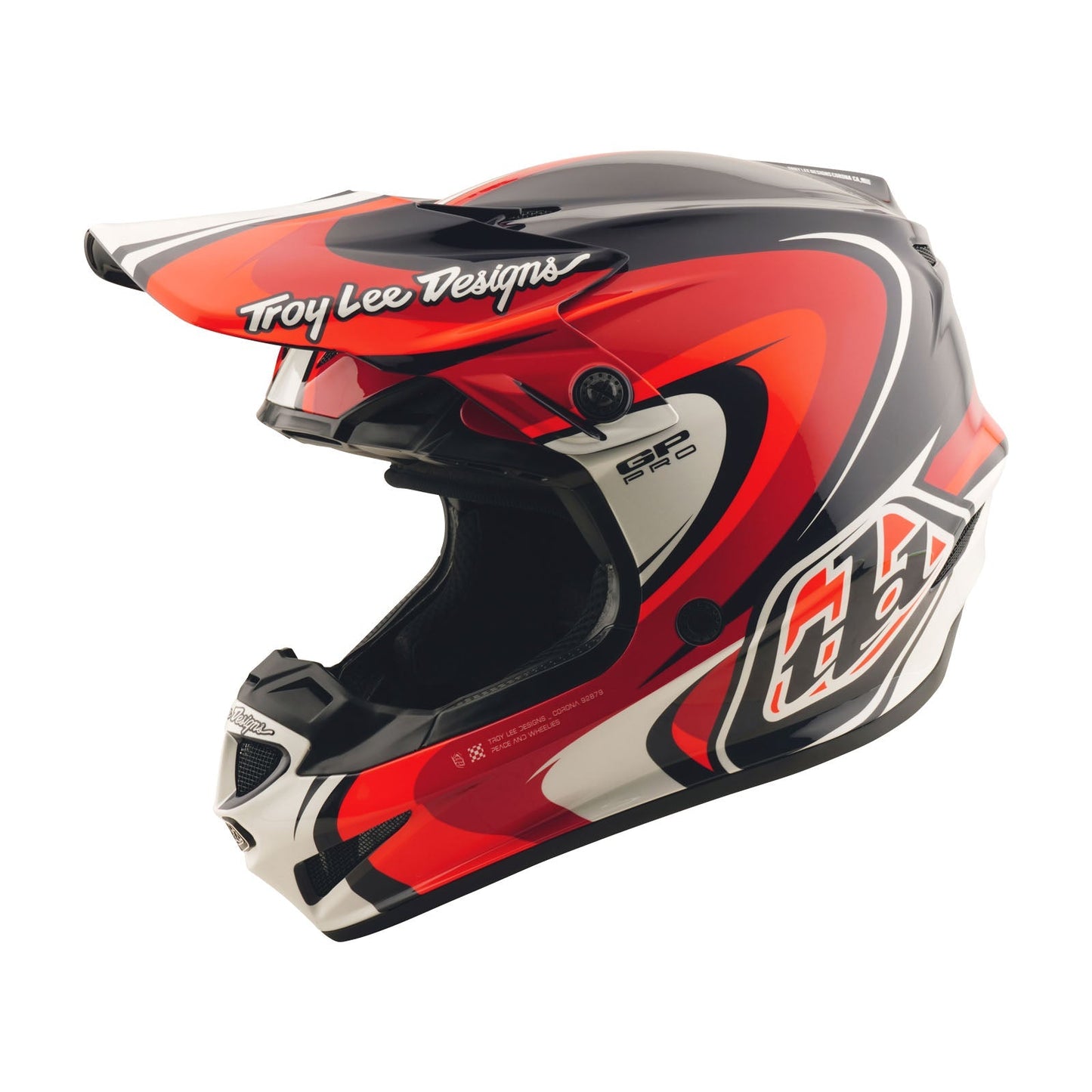 Casque GP Pro pour jeunes avec MIPS Crossover Noir/Rouge