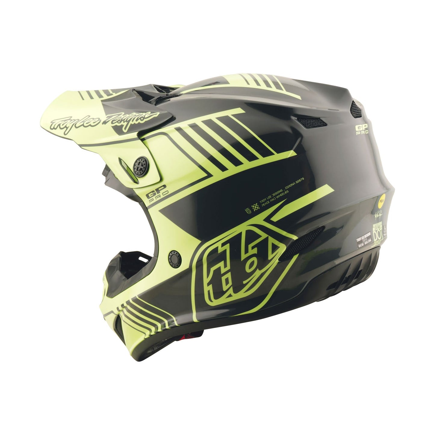 TLD Youth GP Pro Helmet Segment Glo Yellow