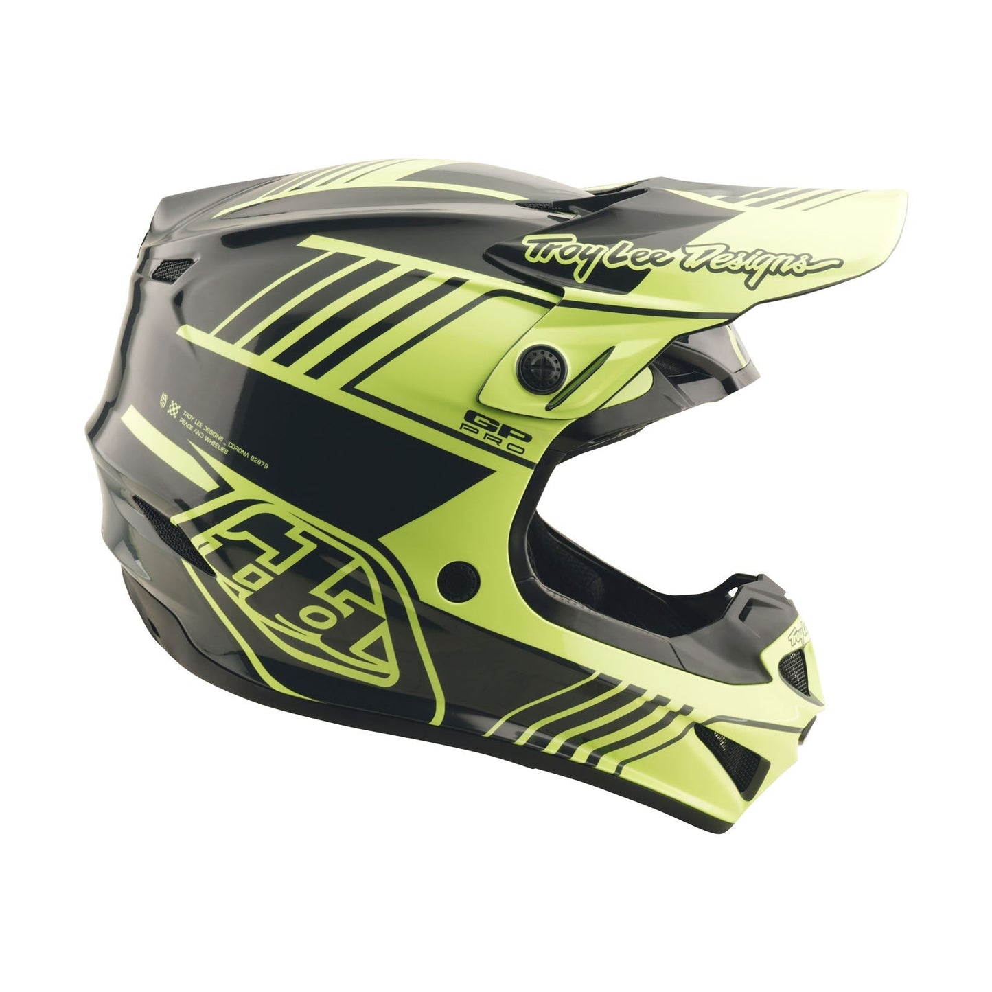 Casque GP Pro pour jeunes avec segment MIPS, jaune fluo