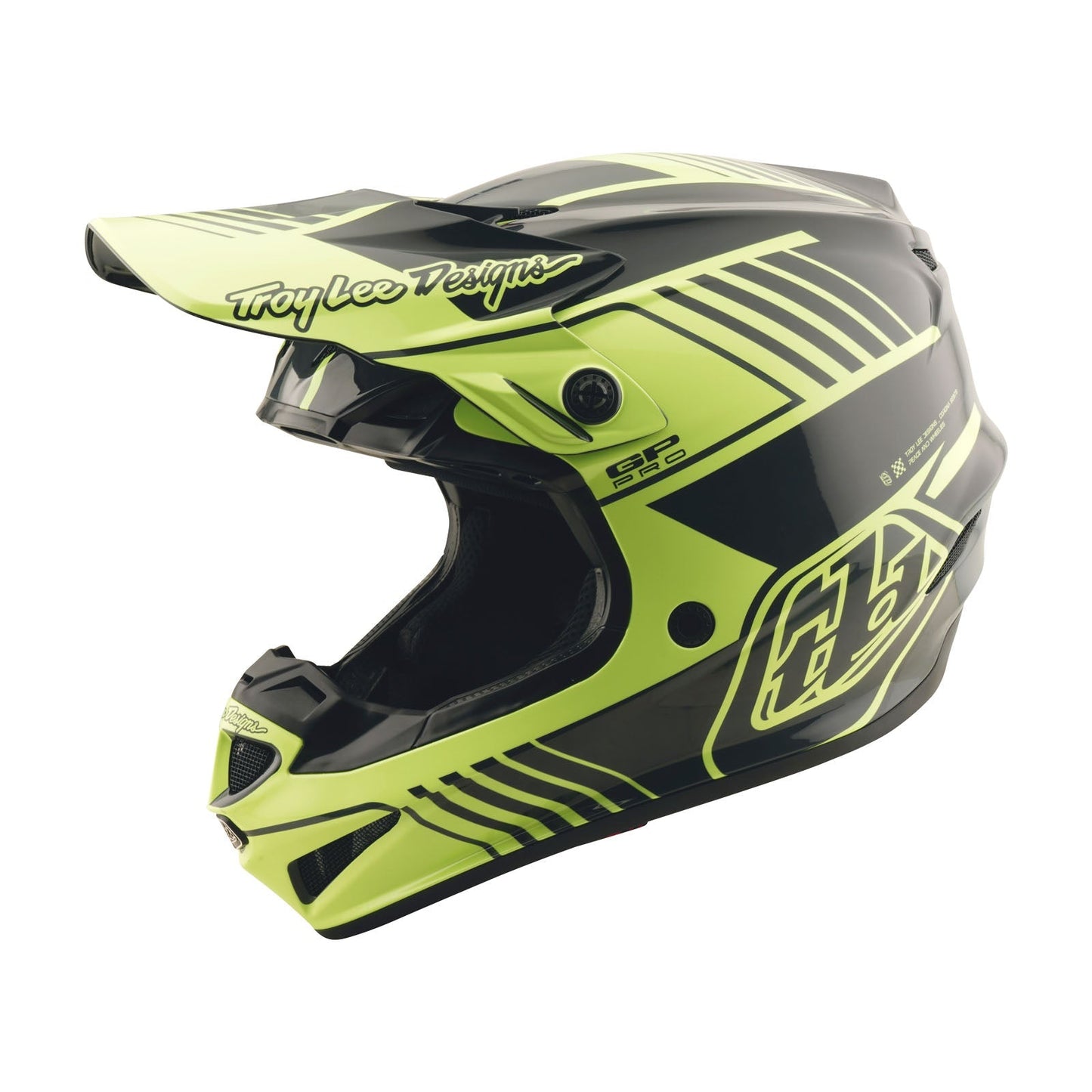 Casque GP Pro pour jeunes avec segment MIPS, jaune fluo
