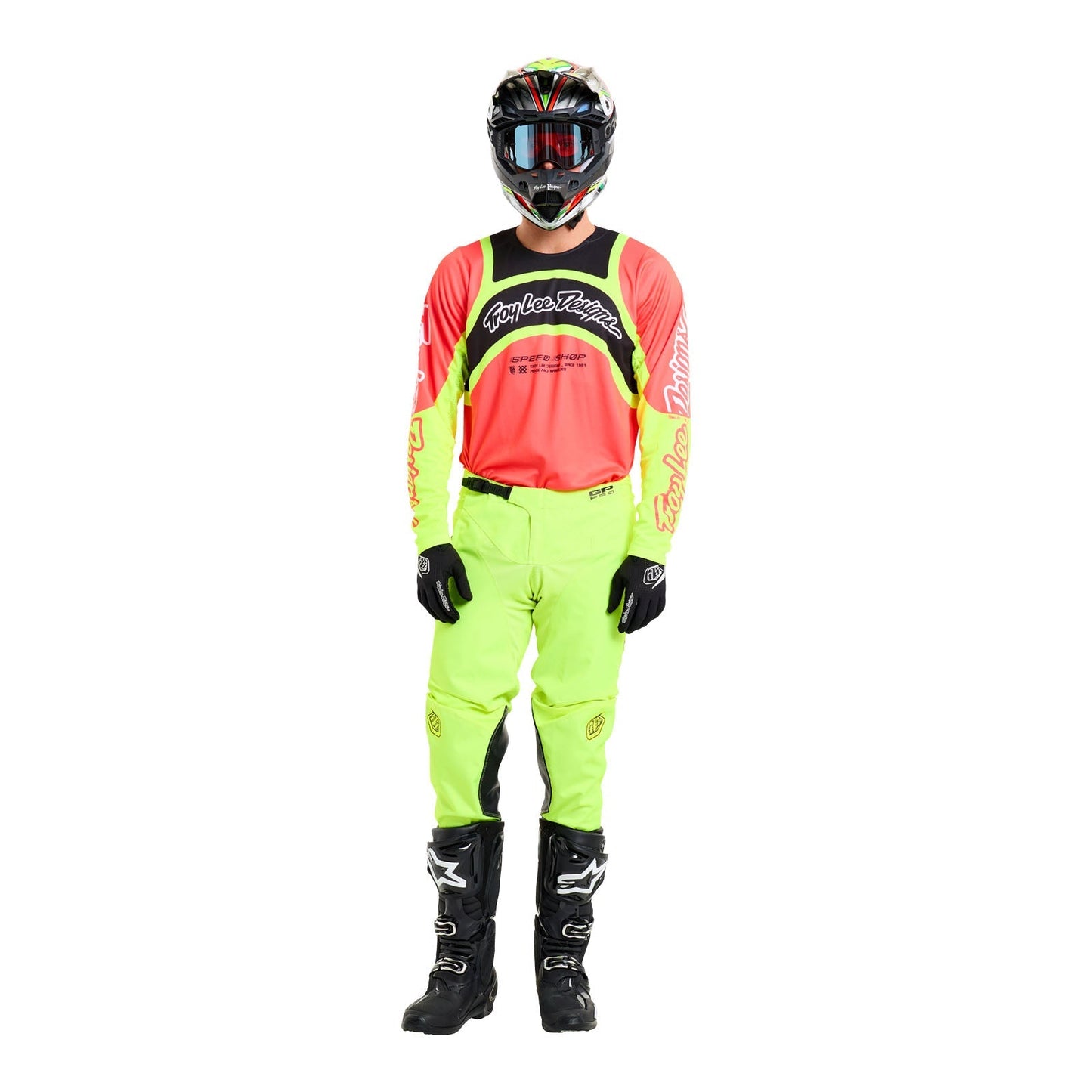 GP Pro Jersey Swerve Infra Rot/Flo Gelb