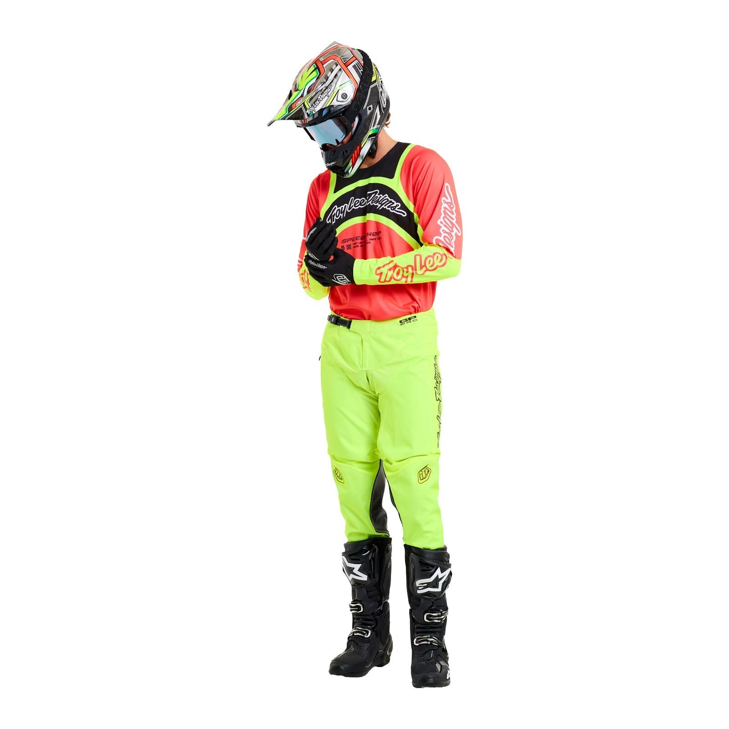 GP Pro Jersey Swerve Infra Rot/Flo Gelb