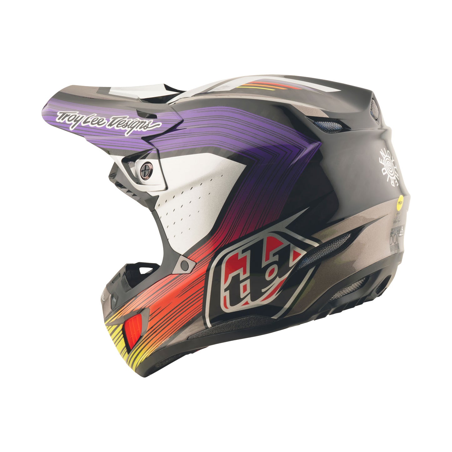 Casque SE5 Carbon avec bandes MIPS noir/violet