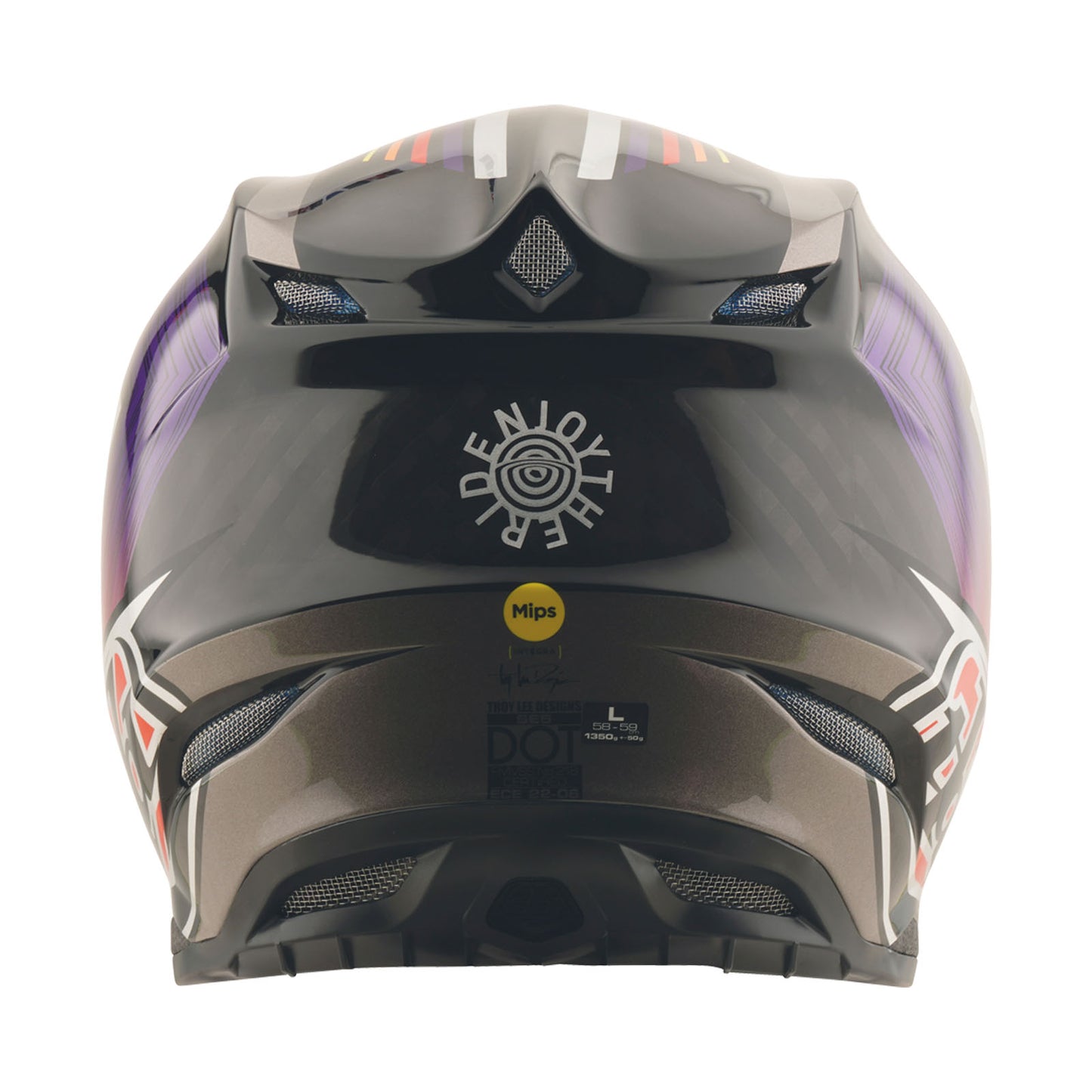 Casque SE5 Carbon avec bandes MIPS noir/violet