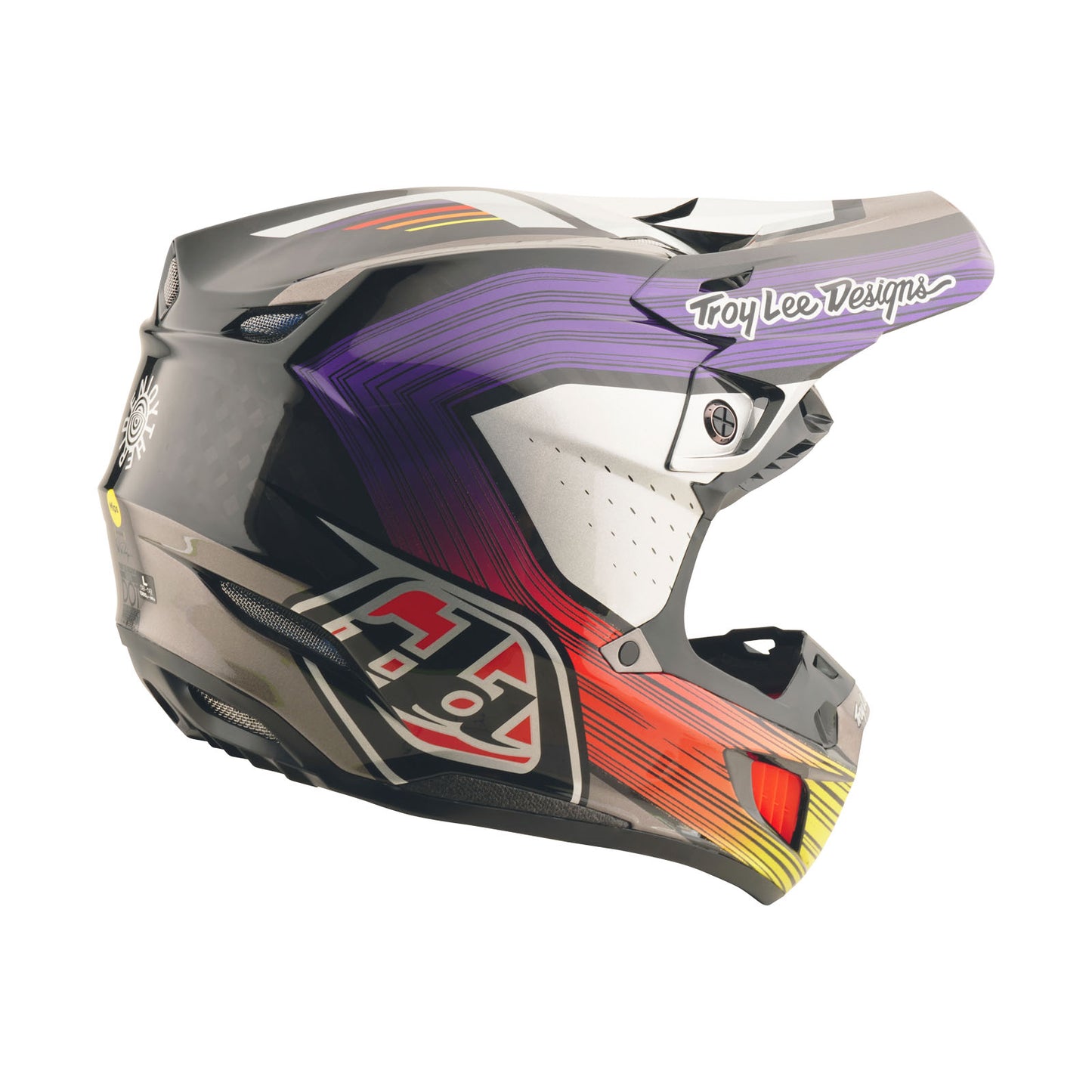 Casque SE5 Carbon avec bandes MIPS noir/violet