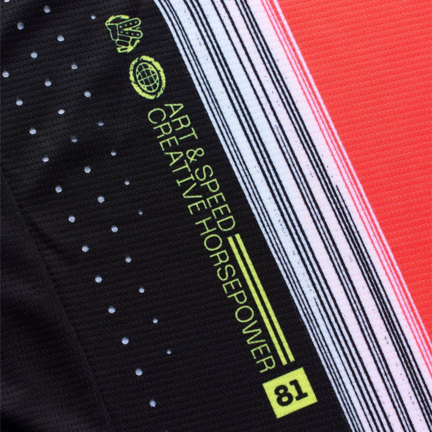 SE Pro Jersey Streifen Infra Rot/Schwarz