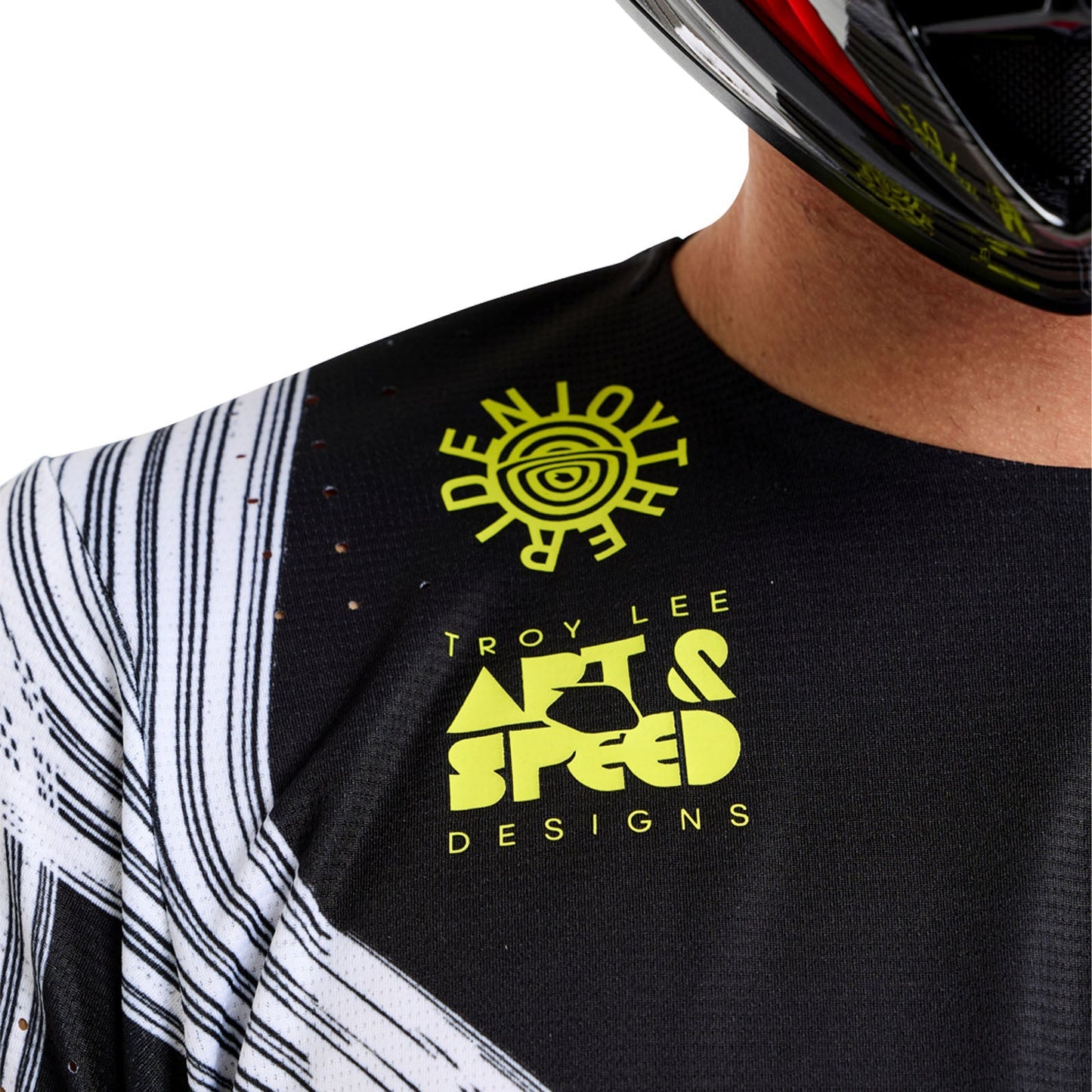 SE Pro Jersey Streifen Infra Rot/Schwarz