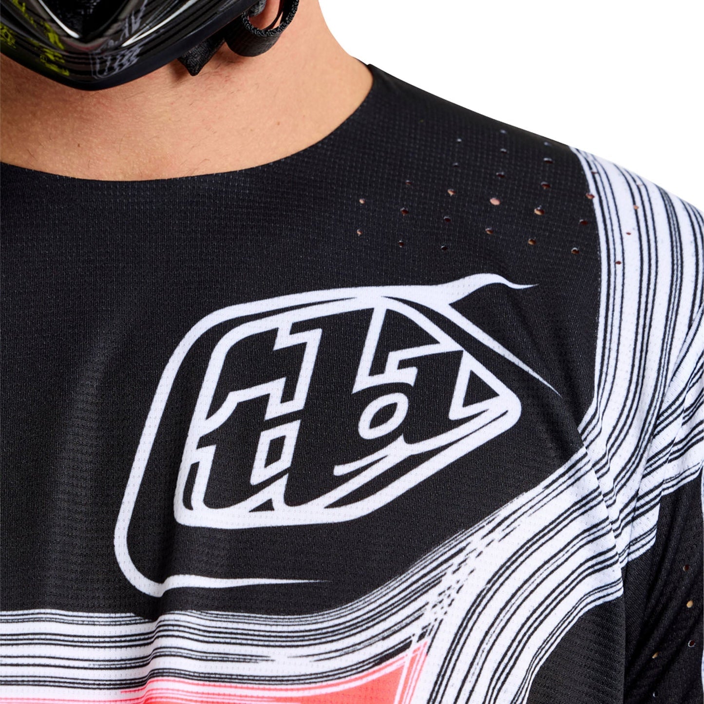 SE Pro Jersey Streifen Infra Rot/Schwarz