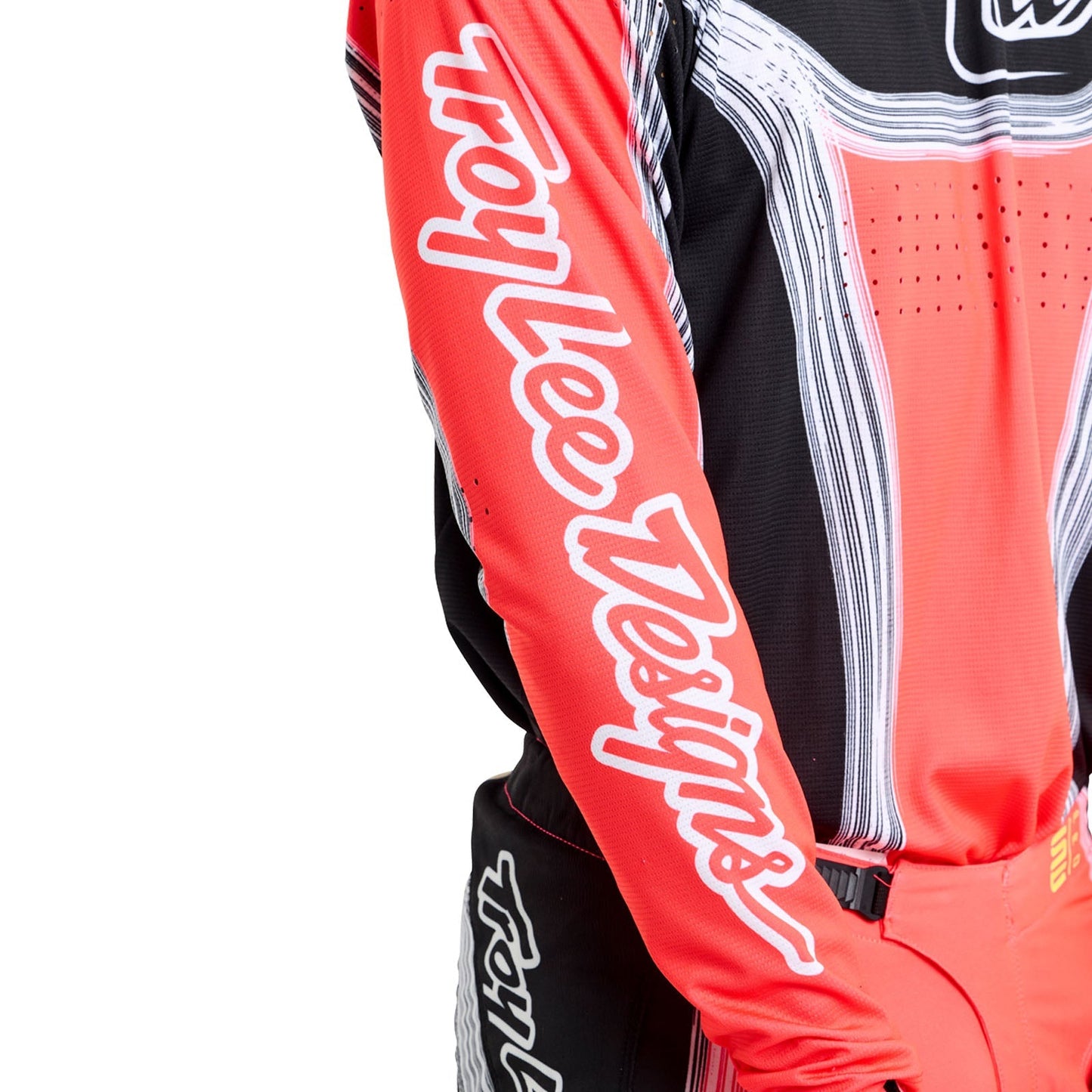 SE Pro Jersey Streifen Infra Rot/Schwarz