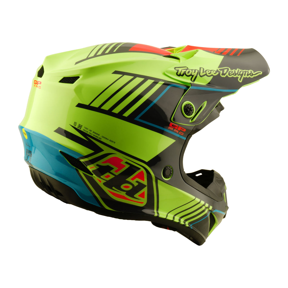 Casque GP Pro pour jeunes avec segment MIPS Glo Yellow