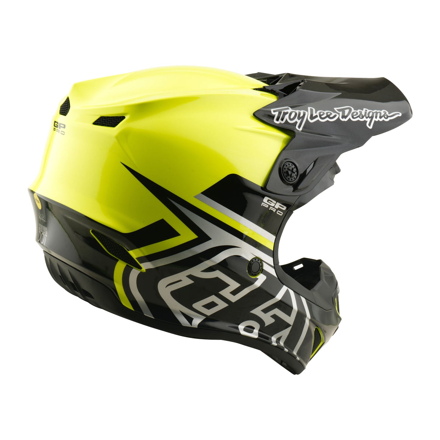 Youth GP Pro Helmet W/MIPS Mono Flo Yellow