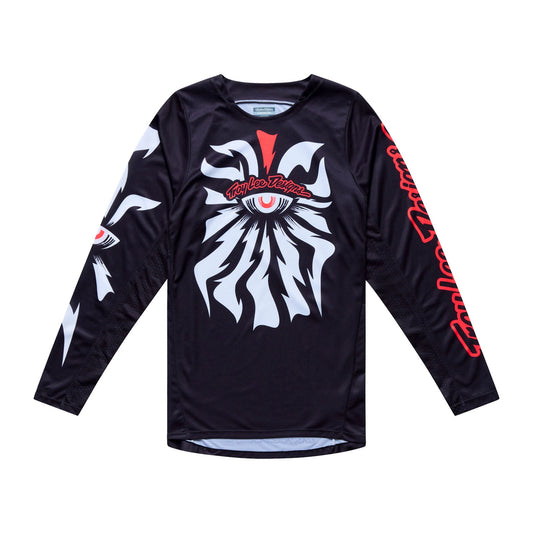 Maillot GP Pro LS Cyclops Noir/Rouge Néo