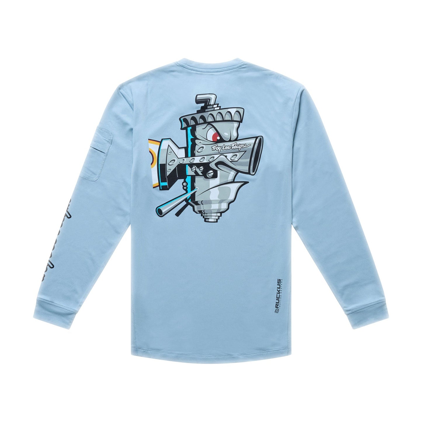 Youth Ruckus Ride LS Tee Carbs Dawn Blue