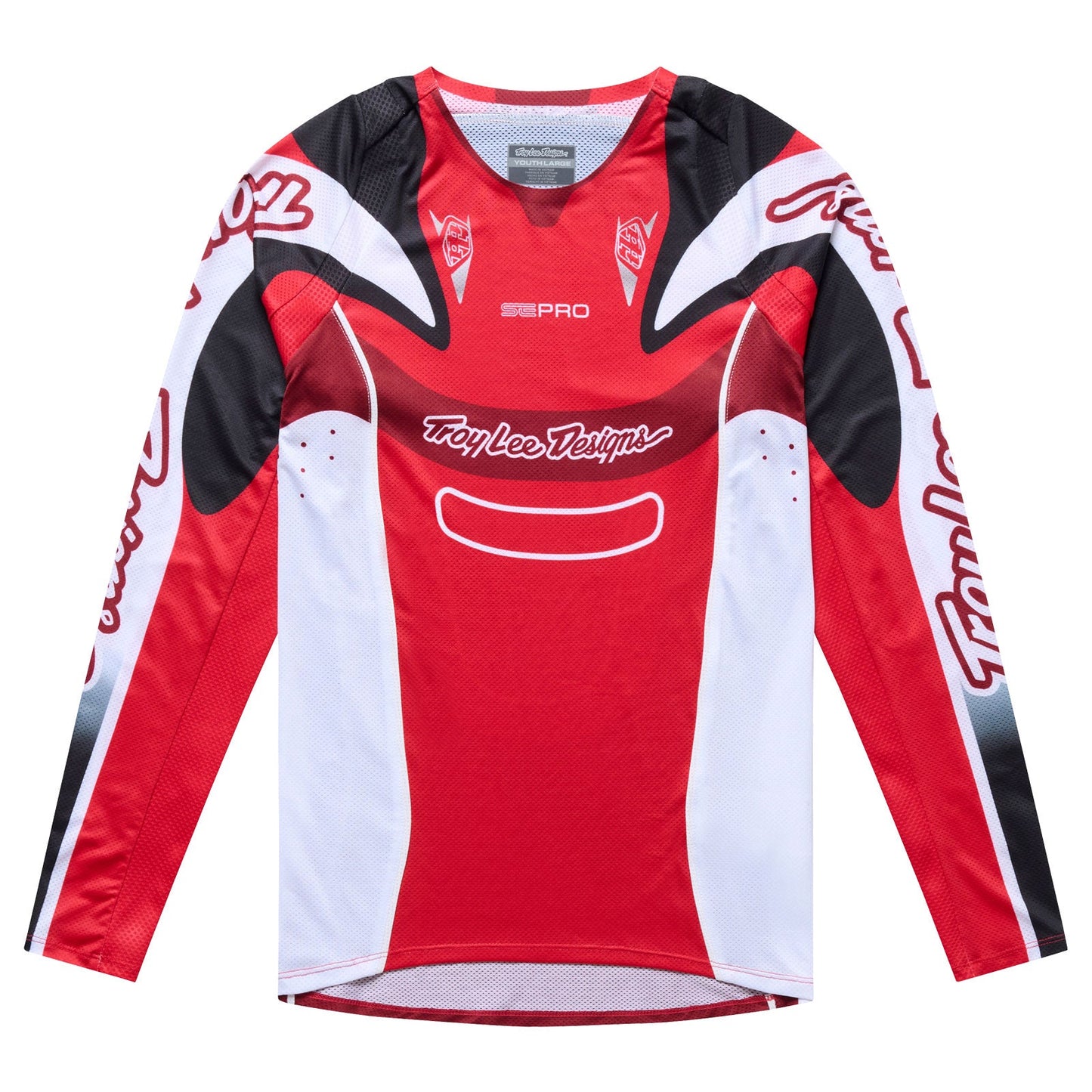 Youth SE Pro LS Jersey Salvo Red / White