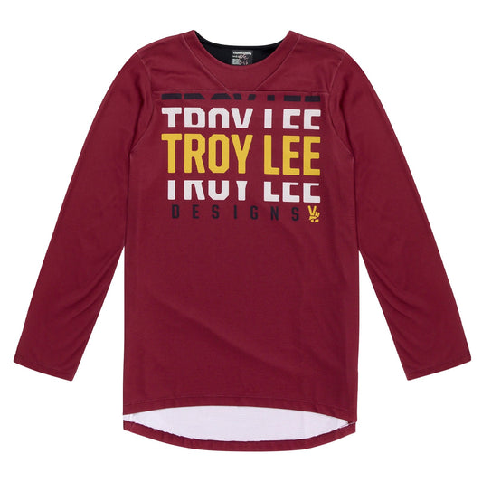 TLD Ruckus 3/4 Jersey Spun Oxblood