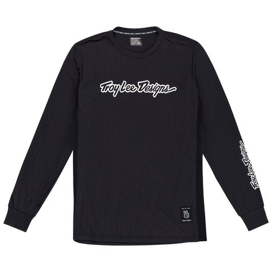 TLD Skyline Long Sleeve Ride Tee Signature Black