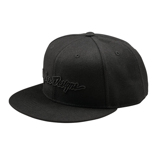 TLD Flat Bill Snapback Signature Black / Black