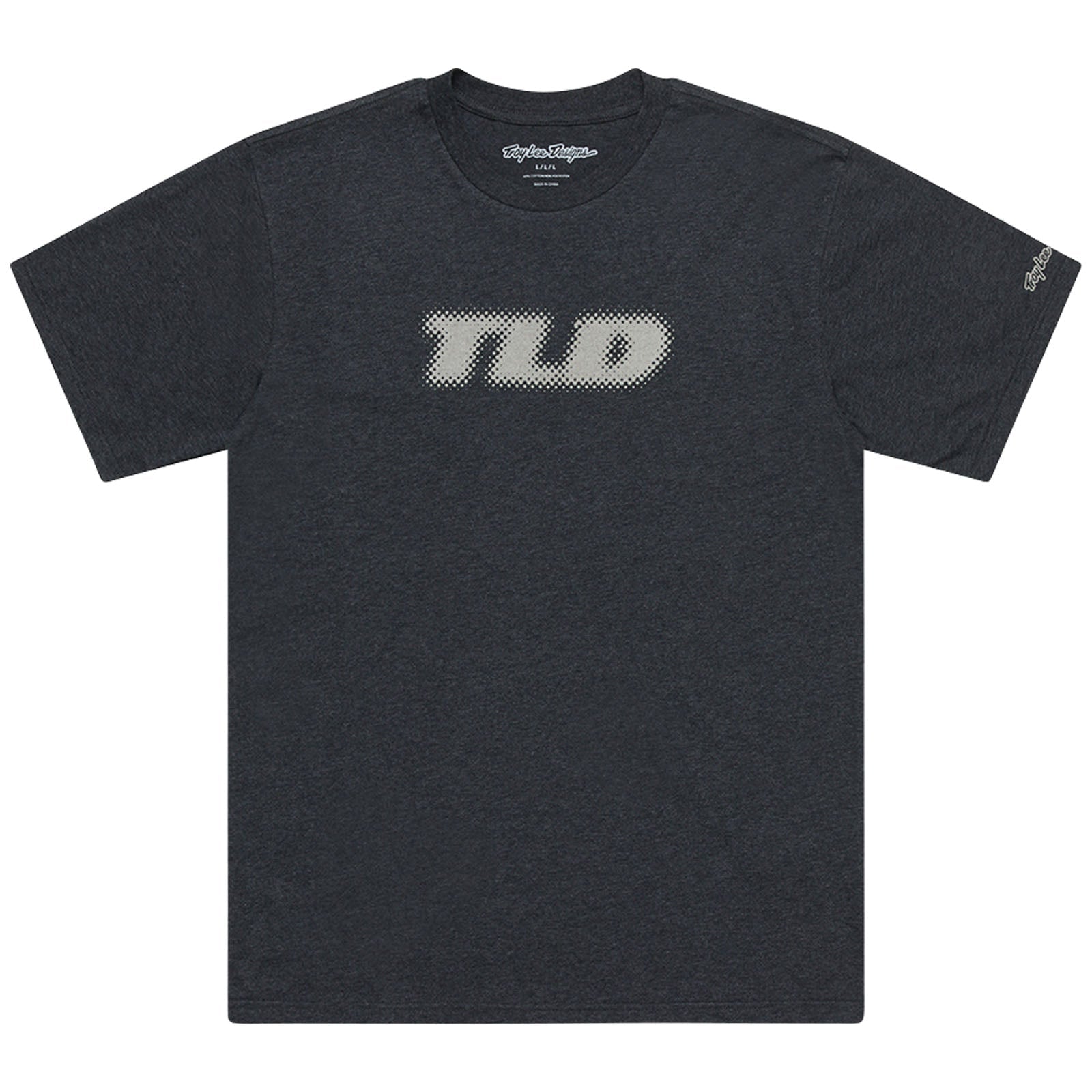 【TLLDAWN】 FLASH 1/2 SLEEVE TEE (W) CHARCOAL Short Sleeve Tee Fade Out Black Heather – Troy Lee Designs EU
