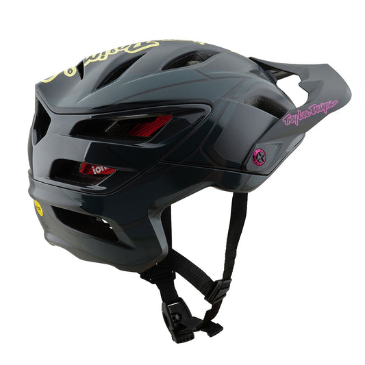 TLD A3 Helmet W/MIPS Ghostwing Charcoal