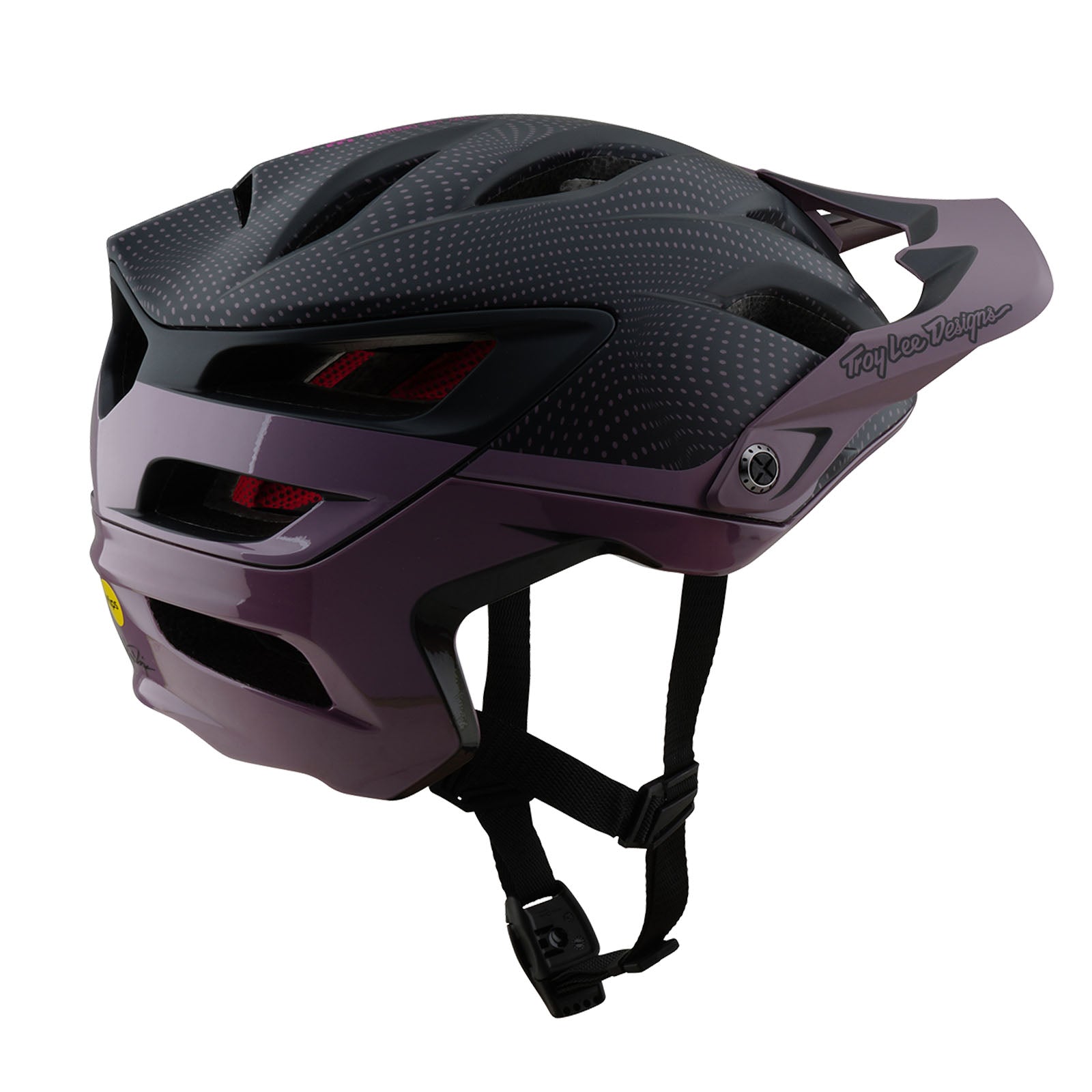 TLD A3 Helmet W/MIPS Halo Purple