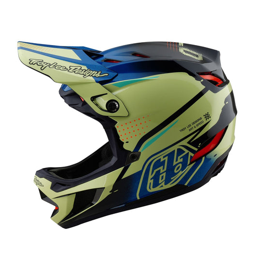 TLD D4 Composite Helmet W/MIPS Drip Glo Yellow