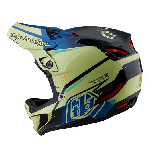 TLD D4 Composite Helmet W/MIPS Drip Glo Yellow