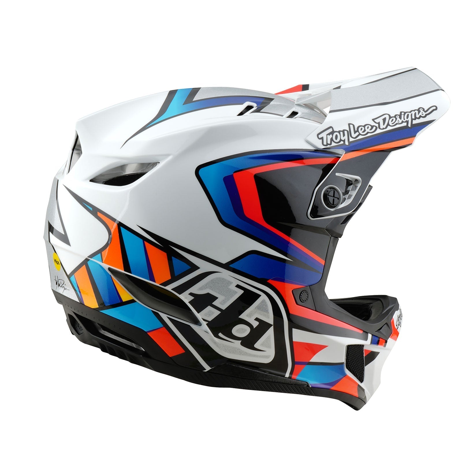 TLD D4 Composite Helmet W/MIPS Frames White / Silver