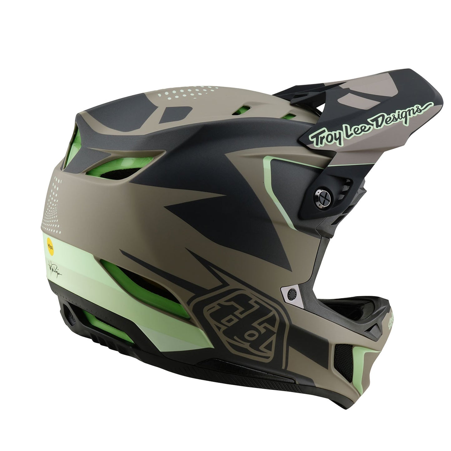 TLD D4 Composite Helmet W/MIPS Optic Timber