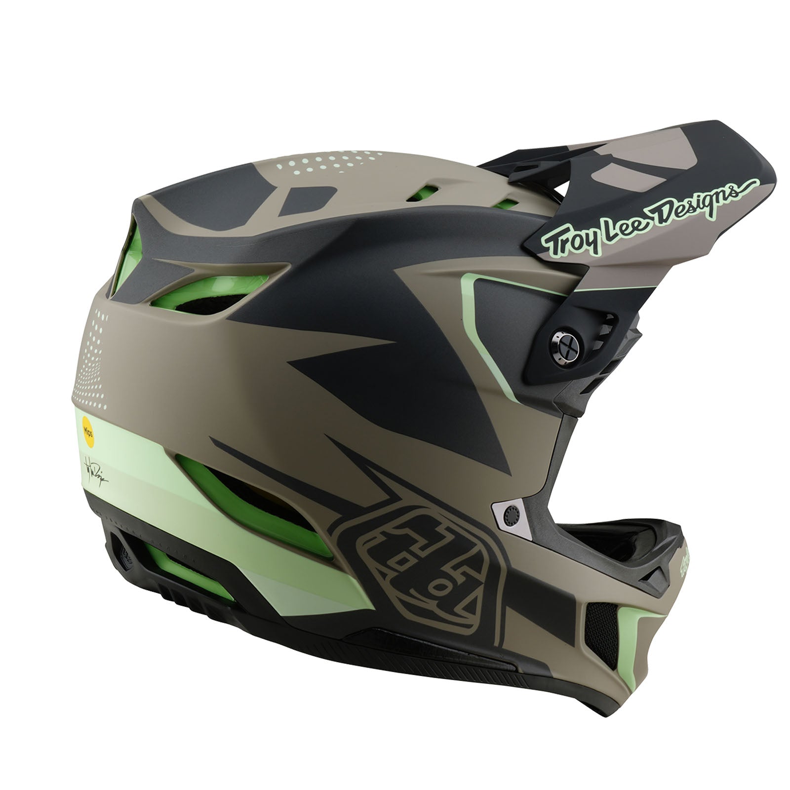 TLD D4 Composite Helmet W/MIPS Optic Timber