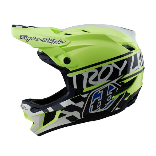 TLD D4 Polyacrylite Helmet W/MIPS Fifty-50 Navy / Glo Yellow