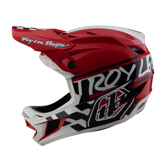 TLD D4 Polyacrylite Helmet W/MIPS Fifty-50 White / Red