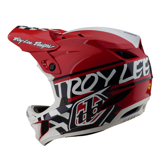 TLD D4 Polyacrylite Helmet W/MIPS Fifty-50 White / Red