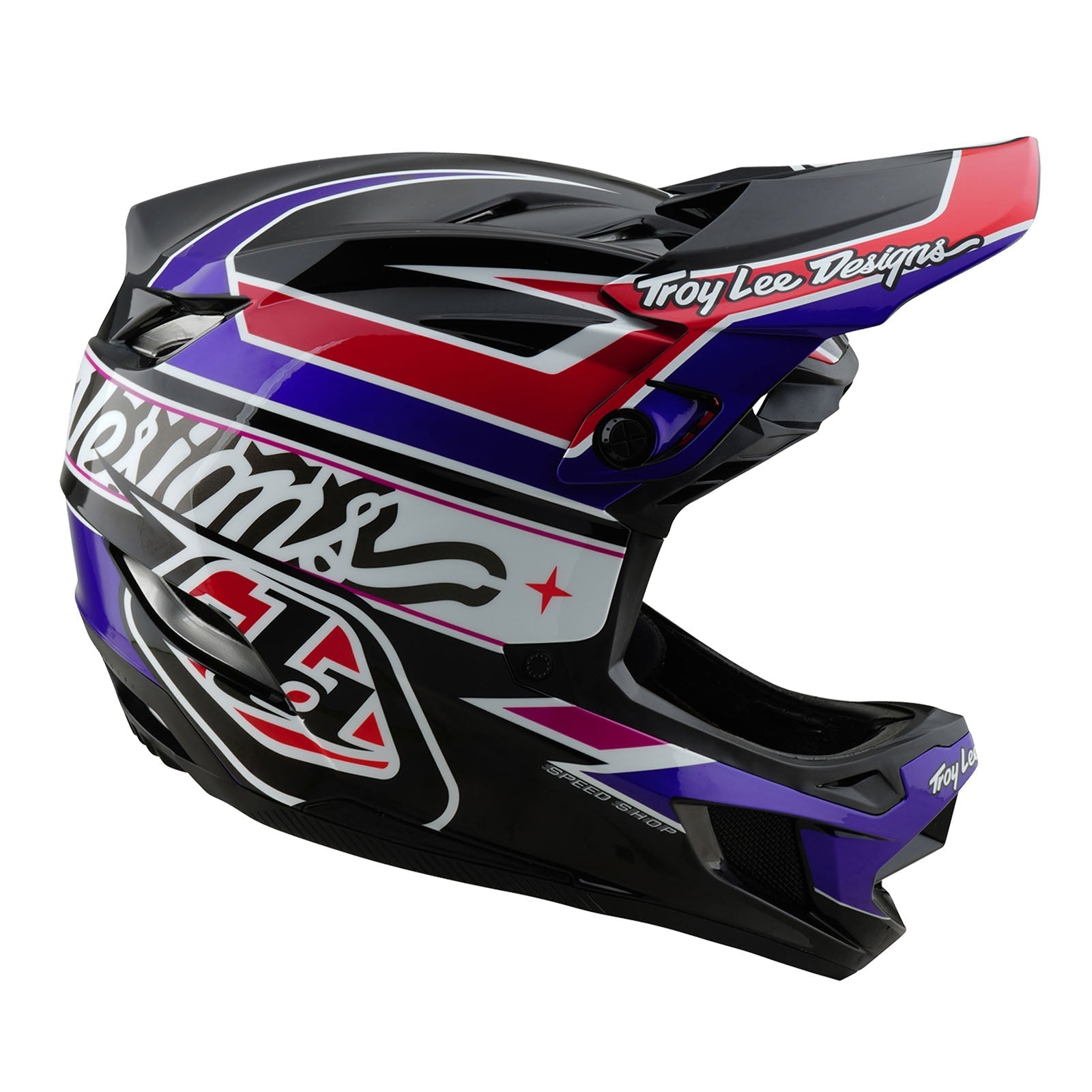 TLD D4 Polyacrylite Helmet W/MIPS Linear Black