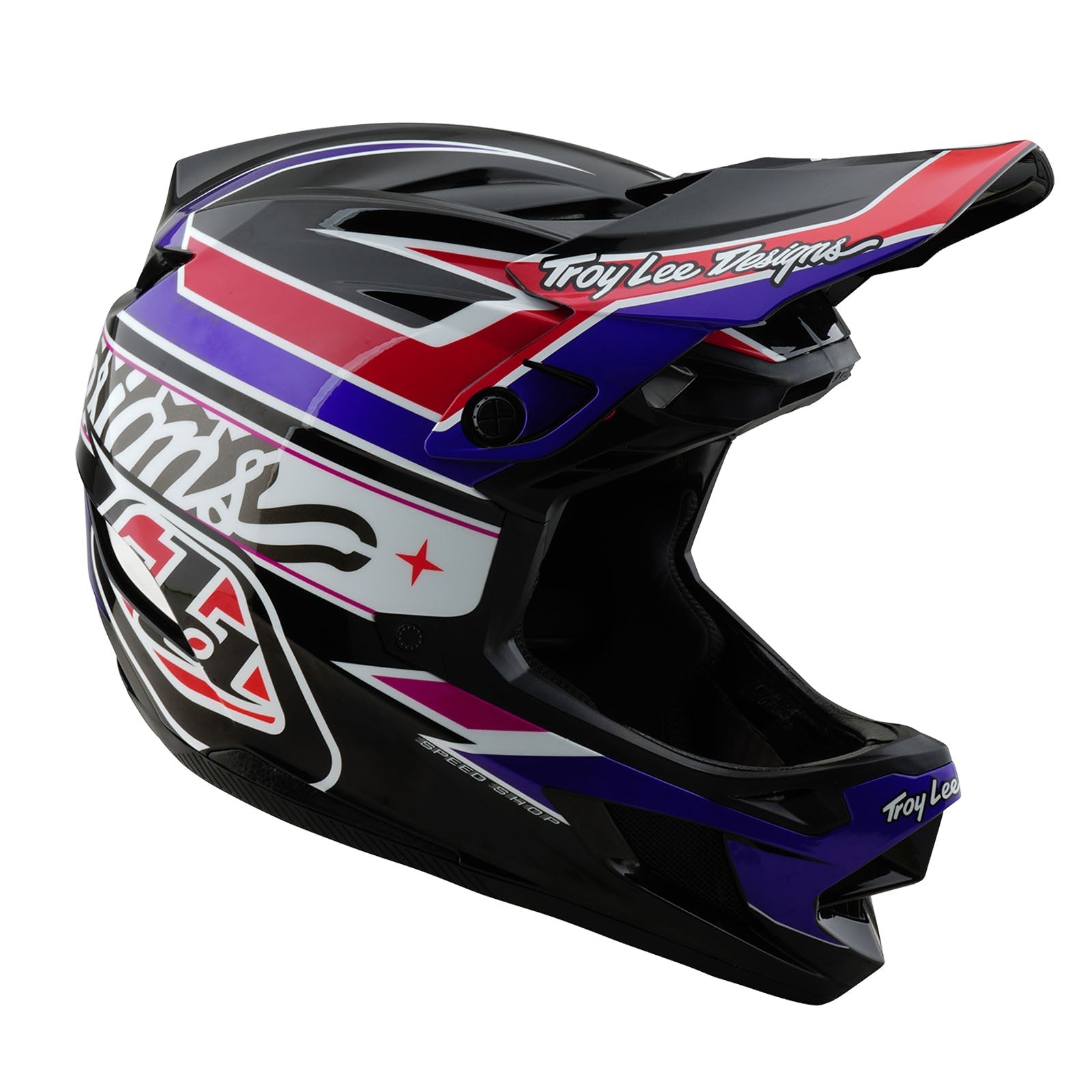TLD D4 Polyacrylite Helmet W/MIPS Linear Black