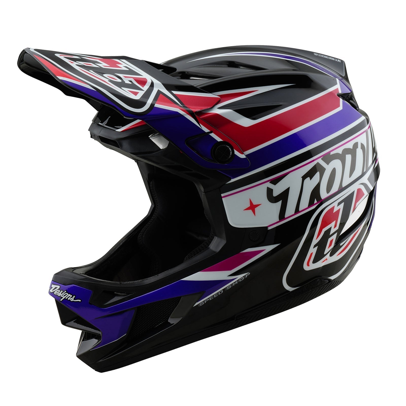 TLD D4 Polyacrylite Helmet W/MIPS Linear Black
