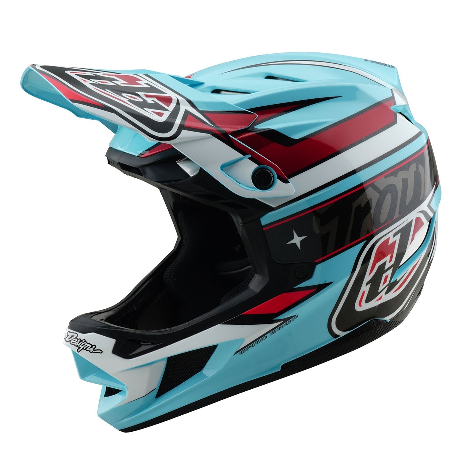 TLD D4 Polyacrylite Helmet W/MIPS Linear Blue