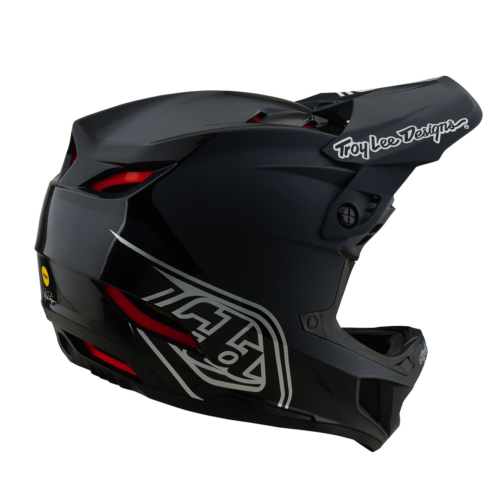 TLD D4 Polyacrylite Helmet W/MIPS Shadow Black