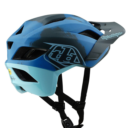 TLD Flowline SE Helmet W/MIPS Badge Camo Blue